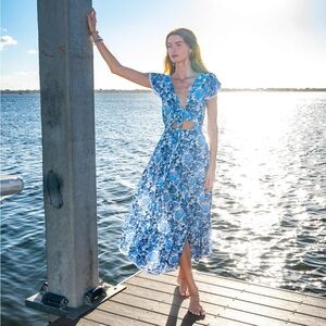 Sea Lustre Asymmetrical Floral Dress - Multicolor da bohemian